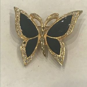 Unique Black Butterfly Pin